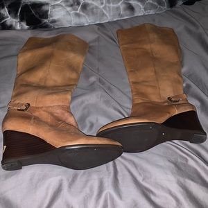 Ralph Lauren Banished Vachetta Wedge Boots women size 9